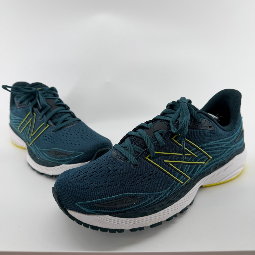 New Balance Fresh Foam X 860v12 Mens Running Shoes Teal Yellow M860N12 Size 9